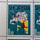 Albania 1962 Mnh Propaganda 16 Stamps Corner Quartblocks Full Sc  74 40