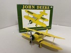 John Deere Limited Edition Beech D17 Staggerwing Yellow Airplane Bank W  Box
