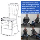 Transparent 4-pack Stackable Acrylic Ghost Dining Chairs