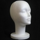 Polystyrene Foam Head Dummy Mannequin Female Model For Hat Hair Wigs Display