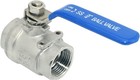 3 4  Npt Female 316 Stainless Steel Full Port Ball Valve Vinyl Handle 3 4 