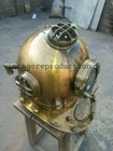 Antique Brass Divers Diving Helmet Us Navy Vintage Style Boston Scuba Deep Mark