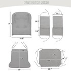 Suede Glider Rocker Replacement Cushions W  Storage Back seat ottoman arms 5pcs