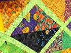 Hand Crafted Halloween Quilt Reversible 70  X 56  Unused Very Colorful