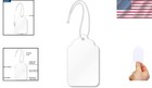 1000 Pack White Price Tags - Pre-strung Loop Strings