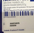 Flea   Tick Chewable Dogs 66-132 Lbs  10months 