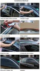 Rain Guards Suitable For Crv 2012-2016  Window Visor  Dark Smoke Accessories  