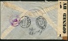 Peru Lima Miami New York Harrison Usa Airmail Censored Cover Postage 1941 Wwii