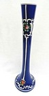 Vintage Cobalt Blue Glass Czech Bud Vase   10
