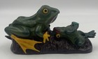 Vintage Cast Iron Coin Leaping Jumping Frog Mechanical Bank Doorstop 8   