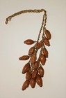 Chinese Peach Pit Antique Carving Bead Man s Head 16 Chain