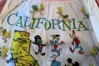 Disneyland Wdp Vintage Souvenir Apron Tinker Bell   California Pink 