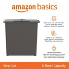 Amazon Basics Paper Shredder For Home And Office  8-sheet Strip Cut  Cd  Cred   