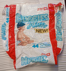 Vintage 1989 Huggies For Him Supertrim Baby Diapers For Boys Plastic  Empty Bag