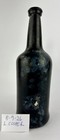 Antique Black Glass Bottle Sagged Base Wreck Sea Find Patina