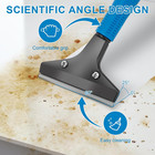 Floor Scraper Heavy Duty  4  Wide Razor Blade Scraper Tool With 45 7  Long Handl