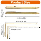 Molain 2pcs Dowsing Rods  Retractable Divining Rods Portable Pen Brass 