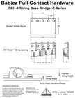 Babicz Fch 4 String Z Series  Bass Bridge  Chrome  Fchz4ch Fender