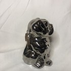 2019 Silver Metal Pug Dog 6  Potpourri Fragrance Incense Holder Home Decor