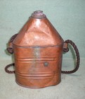 Antique Pennsylvania Mining Coal Miner s Copper Canteen Flask
