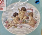 Vintage 1995 Sunset Charming Cherubs  12111 Needlepoint Kit 14 x 12  New Sealed