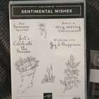 Stampin  Up  Retired Sentimental Wishes  Stamp Set   Dies Christmas Stocking