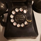 Vintage Black Bell System Western Electric Rotary Dial Desk Phone