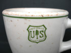 Us Forest Service - Original Sterling China -1930 s - Heavyweight Restaurant Mug