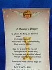 Unique And Rare Catholic Antique Vintage Holy Card A Soldier s Prayer