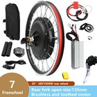 20 Inch 48v Rear Wheel Hub E-bike Conversion Kit 1000w Electric Bicycle Motor