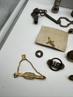 Military Pin Junk Drawer Lot Patches Keys Willkie Genesee Beer