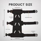 Archery Arm Guard  Adjustable   Breathable Double-layer Forearm Protector With 3