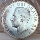 1950 Canada 50 Cents Silver Coin Half Design 0 George Vi