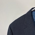 Canali Blazer Mens 54 Blue Wool Stretch Sport Coat Made Italy Notch Lapel
