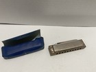 M  Hohner Blues Harp Harmonica With Vinyl Case Vintage