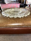 Antique Vintage Starburst  Glass Art Deco 3-chain Ceiling Light Fixture Shade