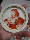 1983 Coca-cola Company Santa Claus Coke Tin Coasters 3 Designs Set Of 10  8019