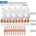 40 Pcs Plasma Cutting Consumables Extend Tips For Pt-31 Lg-40 Torch Cut40 Cut50