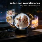 Sniegauu 2026 Digital Photo Frame  Customized Memory Orb Ornament  Upload Photos