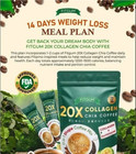 Fitgum 20x Collagen Chia Coffee - 10 Sachets   11 In 1 Ingredient Coffee Mix