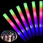 10-30pcs Led Foam Glow Sticks Flashing Party Wedding Concert Foam Sticks