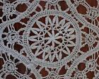 Antique Bobbin Bedfordshire Lace Center Doily Raised Cluny Petals Ecru 10 