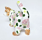 Vintage Ganz Floral Ceramic Cat Standing Kitten Kitty Figurine Bella Casa Flower