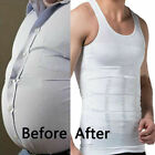Mens Slimming Body Shaper Belly Chest Compression Vest Girdle T-shirt Tank Top