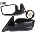 Left Side View Mirror Manual Fold Non-heated Black For 2008-2012 Sedan Ho1320230