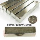 Lot Big Neodymium Block Magnet N50 Super Strong Rare Earth Magnets 50x10x10mm