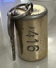 Chunky 5 Ounce Goldtone Metal Hotel Room Key  416 Fob