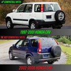 Clear Frosted Lens Tail Light With Bulbs Pair  l r  For 97-01 Honda Crv Rd1 Cr-v