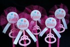 It s A Girl  Baby Shower Favors Announcement Pens  12 Handmade Pens pink white