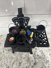 Stove  Miniature  Salesman Sample  Wooded Burning Cast Iron  Crescent  Vintage